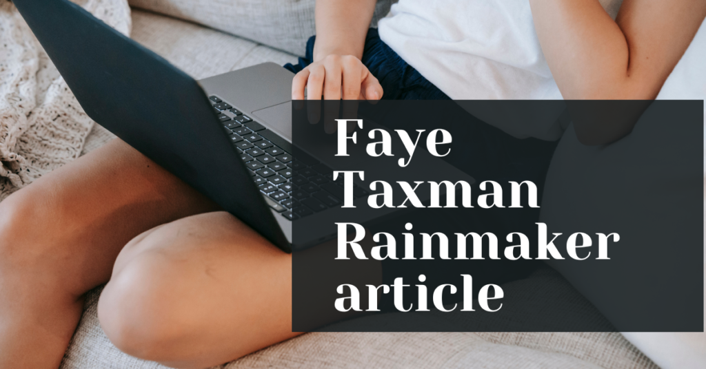 Faye Taxman Rainmaker Article